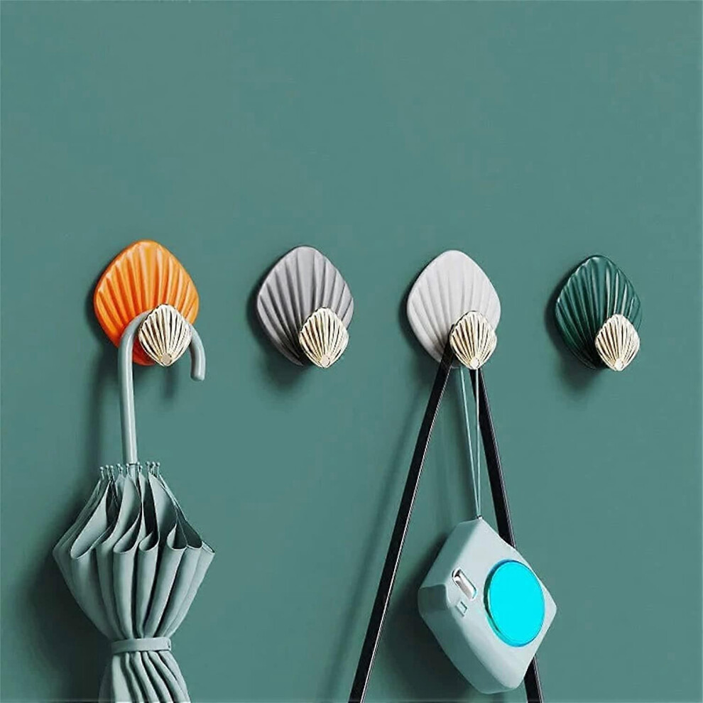 Konhill (As Show, One Size) Novelty Strong Non-Marking Wall Hooks Towel Hooks Door Hooks Waterproof Stainless Steel Adhesive Towel Hooks Adhesive Holders For
