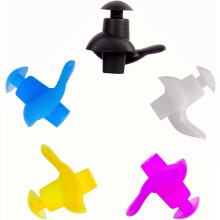 (As show, One size) Swimming Ear Plugs, Upgraded 4 Pairs Professional Waterproof Reusable Silicone Earplugs for Swimming Showering Bathing Surfing and Snorkeling with Box