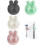 4PCS Silicone Toothbrush Holders Multi-Function Hook Waterproof Self Adhesive Wall Mounted Single Hook 1