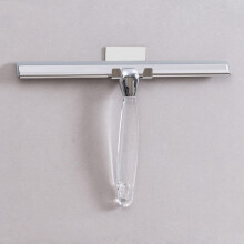 Shower Squeegee,Stainless Steel Shower Screen Wiper With Silicone Blade ,Wall Mounted Adhesive Hook For Bathroom,Mirror,Car,Window ,Glass