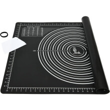 Nonstick Silicone Baking Mat Non Slip Baking Mat , Bpa Free,For Cookies, Macarons, Bread (71X51CM, Black)