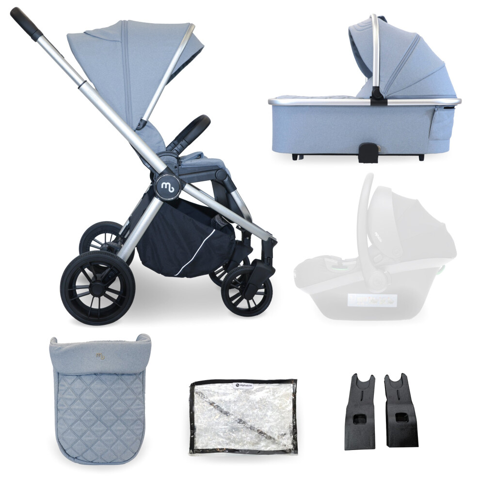 My Babiie MB450 2-in-1 Pushchair & Carrycot - Steel Blue