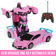 (1PCSE) Electric RC Car 2 In 1 Transformation Robots Sports Vehicle Model Robots Boys Toys