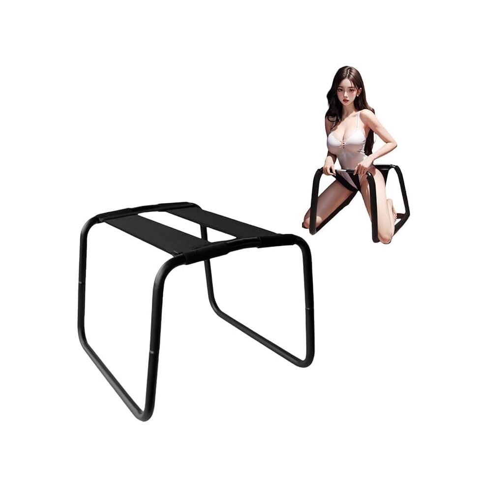 (Black) Adult Sex Chair Furniture Sex Chair Height Adjustable Sex Position Chair Sex Bench for Couples Adult SM Games