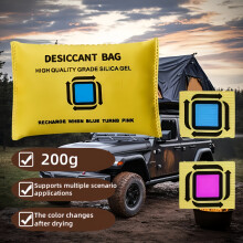 (200g2pcs) 1pc Reusable Silicone Desiccant Bag for Cars - 200g, Moisture Absorber for Vehicle Interior, Prevents Humidity & Condensation
