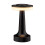 (Black) Brass-Finish LED Table Lamp - Rechargeable, 3-Level Adjustable Brightness, Touch Sensor 1