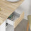 Homcom HOMCOM Foldable Dining Table, Drop Leaf Table with Storage for Kitchen, Oak 9