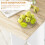 Homcom HOMCOM Foldable Dining Table, Drop Leaf Table with Storage for Kitchen, Oak 8