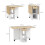 Homcom HOMCOM Foldable Dining Table, Drop Leaf Table with Storage for Kitchen, Oak 4