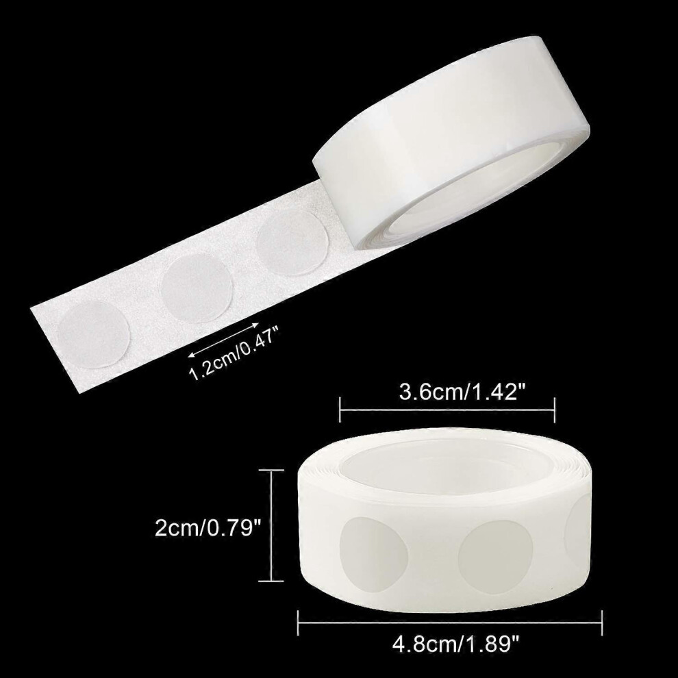 Konhill (As Show, One Size) 1500 Pcs Point Dots Balloon Glue Removable Adhesive Point Tape, 15 Rolls Double Sided Dots Stickers For Craft Wedding Decoration