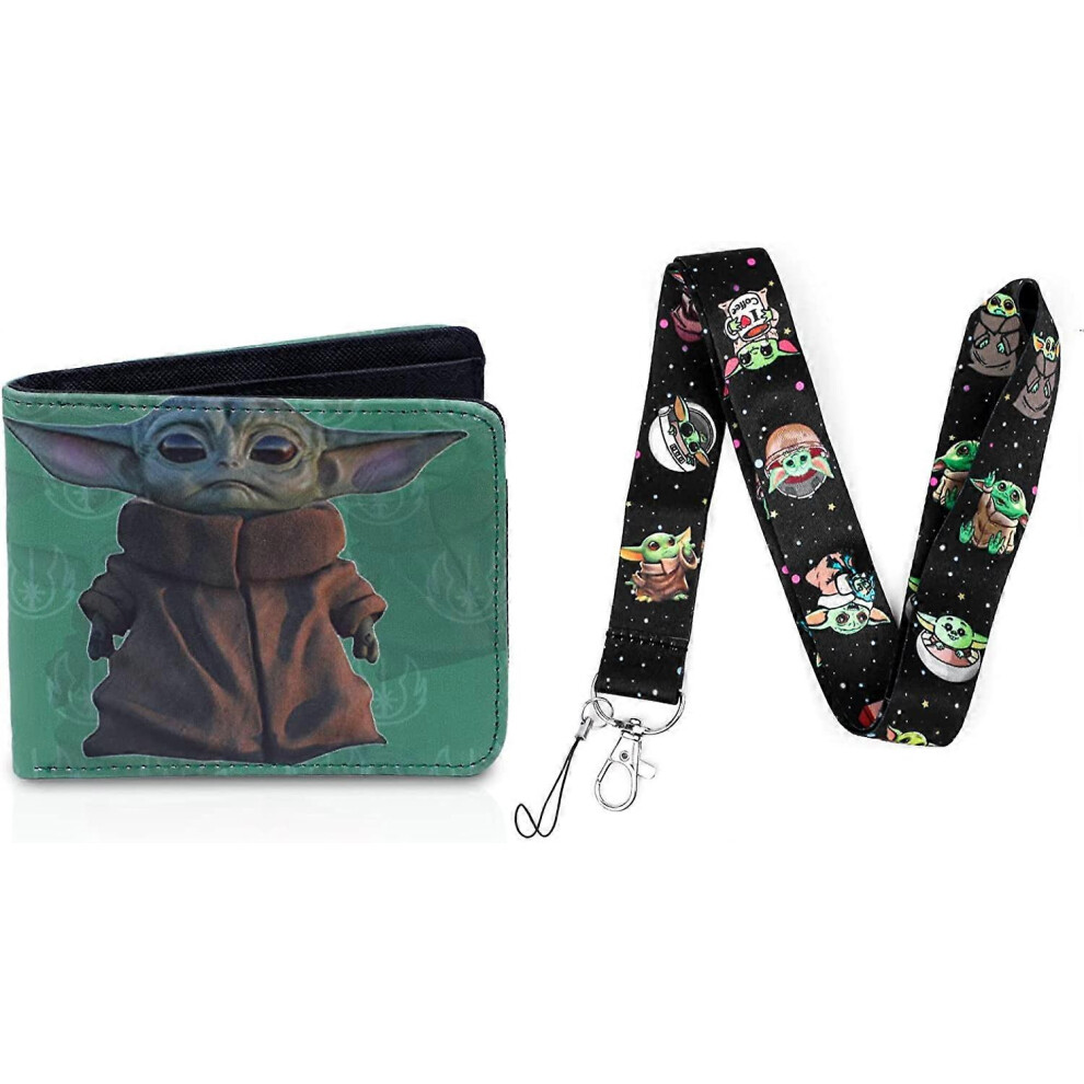 Konhill (As Show, One Size) Baby Yoda Lanyard Cartoon Lanyard Cosplay Costume Adult Teens Polyester Lanyard For Keys Phone Merchandise Accessories