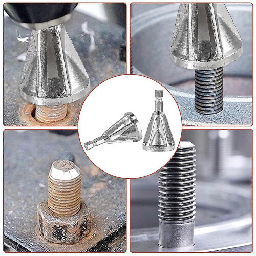 (As show, One size) Deburring External Chamfer Tool For Drill Bit,burr Removal Bit Quickly Repairs Damaged Metal External Chamfer Deburring Tool For Drill Bit Bolts 1