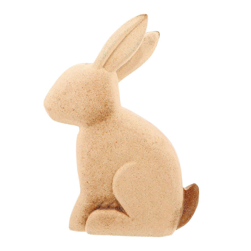 Kricely (As Show, One Size) Diy Wooden Bunny Ornament Unfinished Bunny Modeling Ornament Festival Decoration