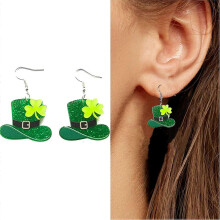 (k3, One size) St.patrick's Day Earrings For Women, Acrylic Irish Shamrock Dangle Earrings, St. Patrick's Day Decorations For Teen Girls Jewelry Gift