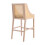 Living And Home (Grey) 2 Pcs Natural Rattan Bar Stools with Backrest 5