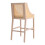 Living And Home (Beige) 2 Pcs Natural Rattan Bar Stools with Backrest 5