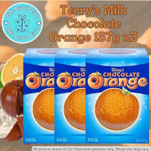 Terry Chocolate Orange Milk 157g (Pack of 3) | Classic Chocolate Treat with a Zesty Orange Twist | Segmented for Easy Snacking