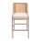 Living And Home (Beige) 2 Pcs Natural Rattan Bar Stools with Backrest 4