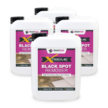 (4 x 5 Litre) Smartseal Xtreme Black Spot Remover - Clean Fast & Easy Cleaning of Natural Stone Patio and Drives with Tough Black Spots