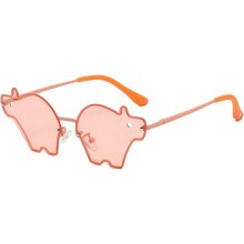 (As show, One size) Children's Sunglasses Girls Children's Sunglasses Love Heart Shape Sunglasses Retro Glasses with UV Protection for 3-12 Years Old