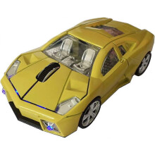 (As show, One size) Other Home Automation Accessory Wireless Mouse Sports Car Mice Computer Optical Mice for Computer PC Laptop MAC (Yellow) - Refurbished