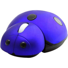 (As show, One size) Other Home Automation Accessory 2.4G Wireless Mouse Cute Ladybug Animal Shape 3000DPI Portable Mobile Optical Mouse with USB Receiver 3 Buttons Wirele - Refurbished