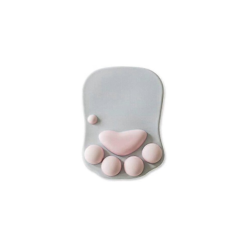 Konhill (As Show, One Size) Other Home Automation Accessory Cat Paw Mouse Pad With Wrist Rest, Cartoon Cute Cat Paw Soft Silicone Wrist Rest Cushion Fashion R