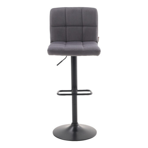 Living And Home 2 Pcs Velvet Upholstery Bar Stools with Low Backrest 2