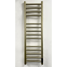 (300mm W) Brushed Brass Stainless Steel Electric Towel Rail
