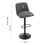 Living And Home 2 Set Swivel Counter Bar Stools with High Backrest 6