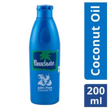 Parachute Coconut Oil 200ml Bottle | | Multipurpose Natural Oil for Hair, Skin & Cooking | Rich in Nutrients