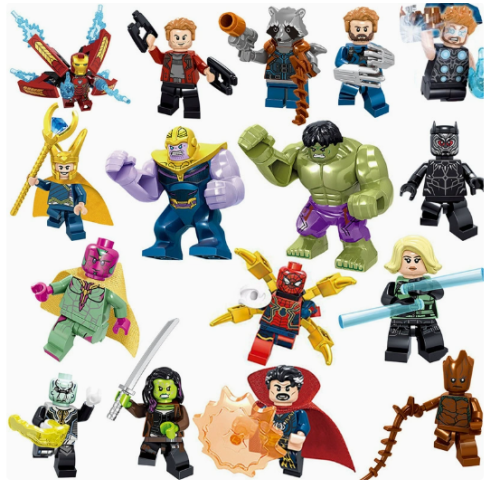 16pcs Marvel Super Heroes Avengers Infinity War Mini Figure