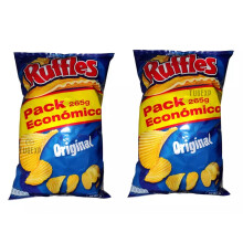 Ruffles Chips Original BIG SIZE 2 x 265g Crisp Potato Snack