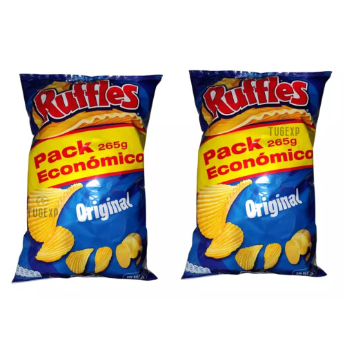 Ruffles Chips Original BIG SIZE 2 x 265g  Crisp Potato Snack