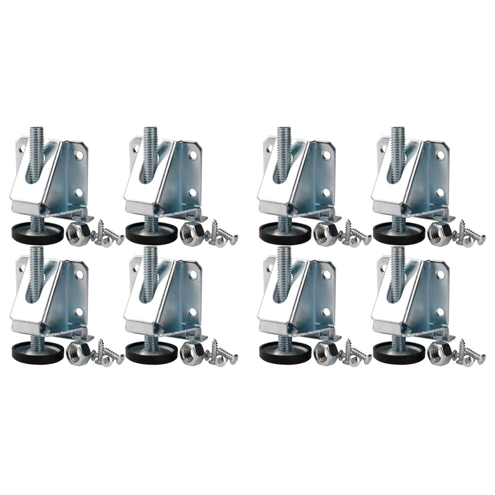 8X Leveling Feet Heavy Duty Furniture Levelers Adjustable Table Leg Leveler With Lock Nuts 4853175451476