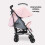 My Babiie My Babiie MB02 Plus Lightweight Stroller - Pink and Grey 5