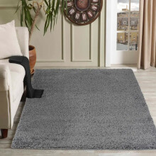 (80 x 150 cm) Dark Grey Thick Shaggy Rugs Non Slip Area Rug Living Room Bed Room Hallway Runner Rug