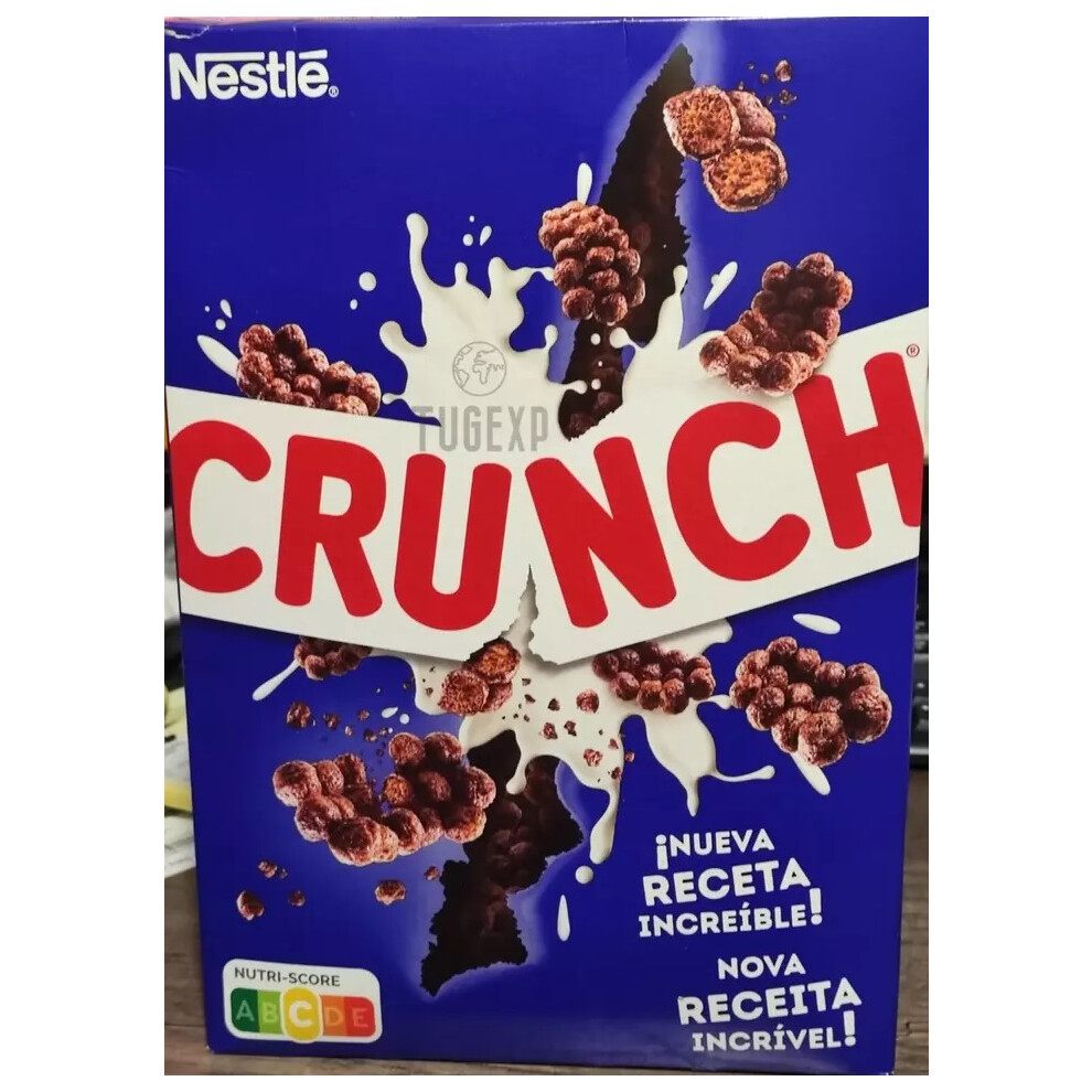 Nestle Crunch Chocolate Whole Cereal Breakfast 375 Gr 13.22 Oz Grain