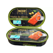 2 x Cans Portuguese Salmon Fillets in Olive Nixe 2 x 150g (10.58Oz)