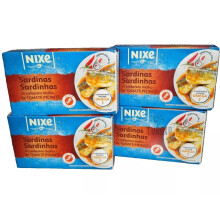 4 x Portuguese Cans Sardines in Spicy Tomato 125g (4.41 oz) Nixe