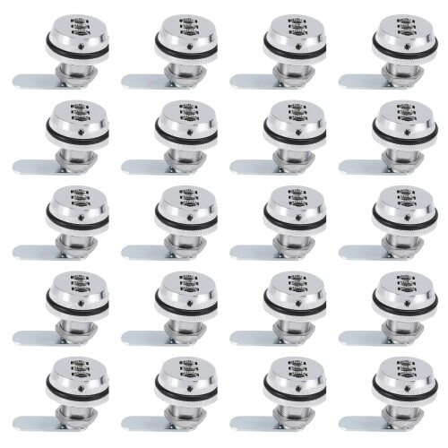 20X Alloy Code Combination Cam Lock Keyless Post Mail Box Cabinet RV 3 Dial Silver 1