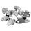 100Pcs Cabinet Spring Loaded Iron Straight Loop Toggle Latch 45mm Length 3