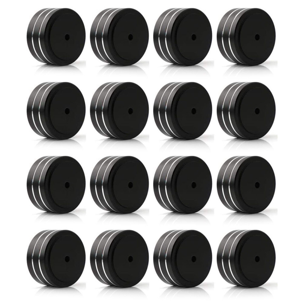 16Pcs 40X20mm Aluminum Hifi Amp Speaker Isolation Stand Turntable Feet Pad 4853175495517