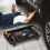 Costway 2-in-1 Rolling Tool Tray Height Adjustable Work Table w/Tray-Black 5