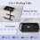 Costway 2-in-1 Rolling Tool Tray Height Adjustable Work Table w/Tray-Black 7