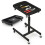 Costway 2-in-1 Rolling Tool Tray Height Adjustable Work Table w/Tray-Black 1