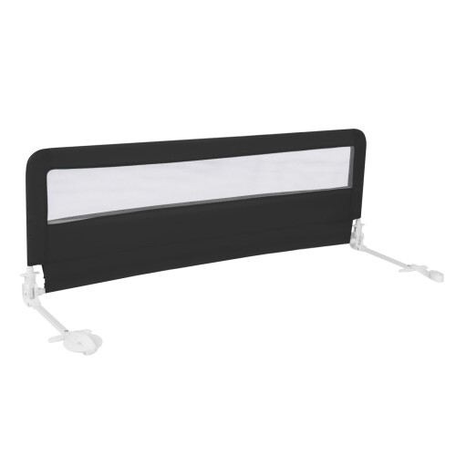 Costway Toddlers Bed Rail Guard 150CM Foldable Baby Bed Rail-Black