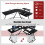 Costway L-Shaped Computer Desk Home Office Corner Workstation w/ Movable Host Stand 6