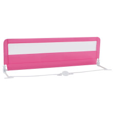Toddlers Bed Rail Guard 180CM Foldable Baby Bed Rail-Pink