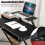 Costway L-Shaped Computer Desk Home Office Corner Workstation w/ Movable Host Stand 4